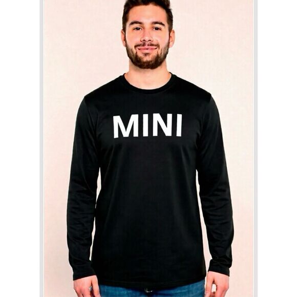 New! MINI Cooper Official Merchandise T-Shirt Long Sleeve Black Large